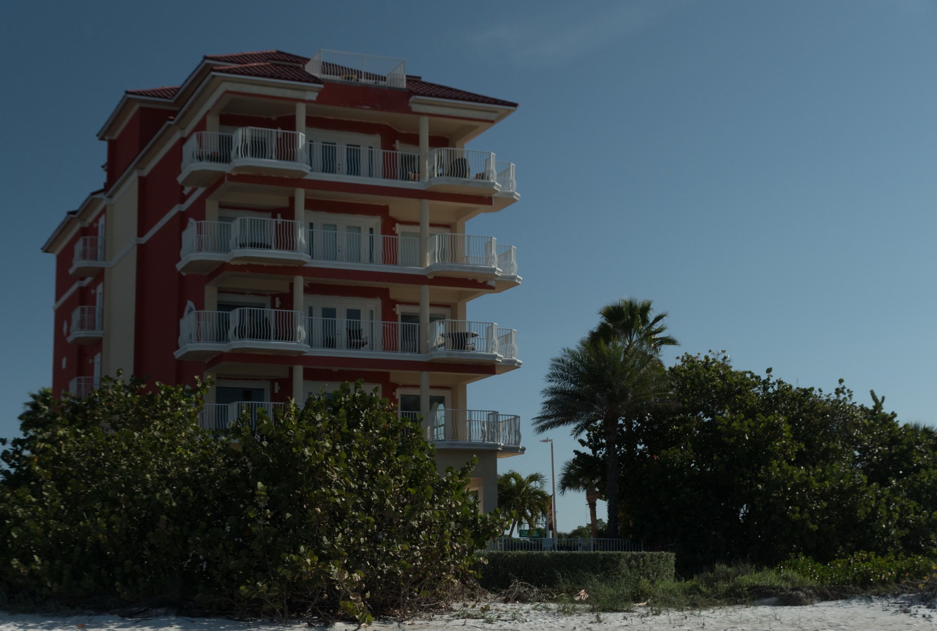Colorful Resort Building near Indian Rocks Beach